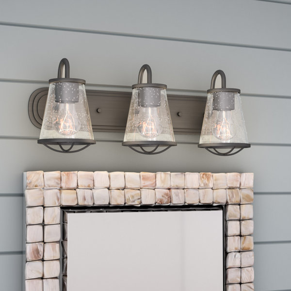 Beachcrest Home Regan 3Light Dimmable Vanity Light & Reviews Wayfair